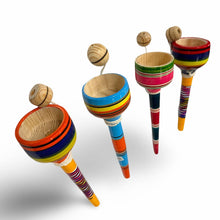 Load image into Gallery viewer, Balero Cup Mexican Wooden Toy 3.5&quot; Traditional Fun Game
