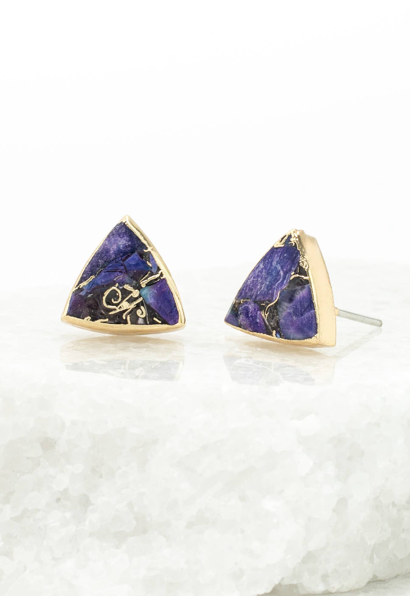 Haven Studs – Royal Purple Emperor Stone