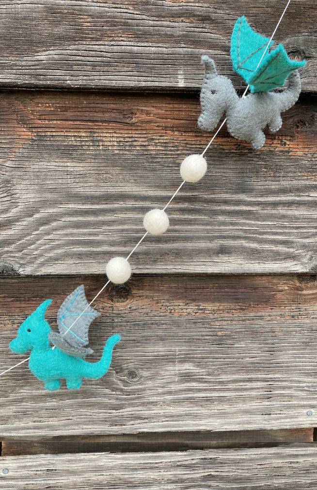 Dragon Felt Garland