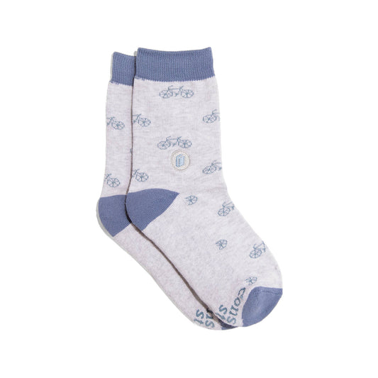 Kids Socks that Give Books (Gray Bicycles): Preschool