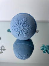 Load image into Gallery viewer, Sparkling Snowflakes Bath Bomb
