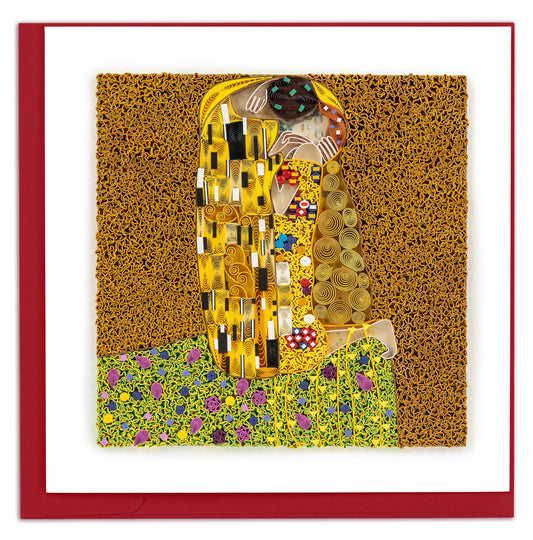Artist Series - Quilled The Kiss, Klimt Greeting Card
