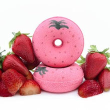 Load image into Gallery viewer, Strawberry | Donut Shaped Bath Bomb
