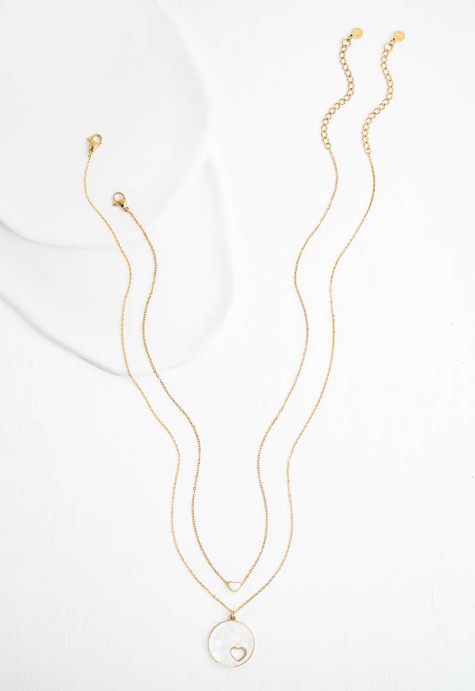 Journey Together Necklace Set in Mother of Pearl