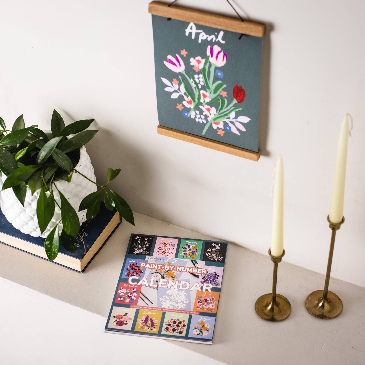 Paint-by-Number Calendar Kit: Calendar Only