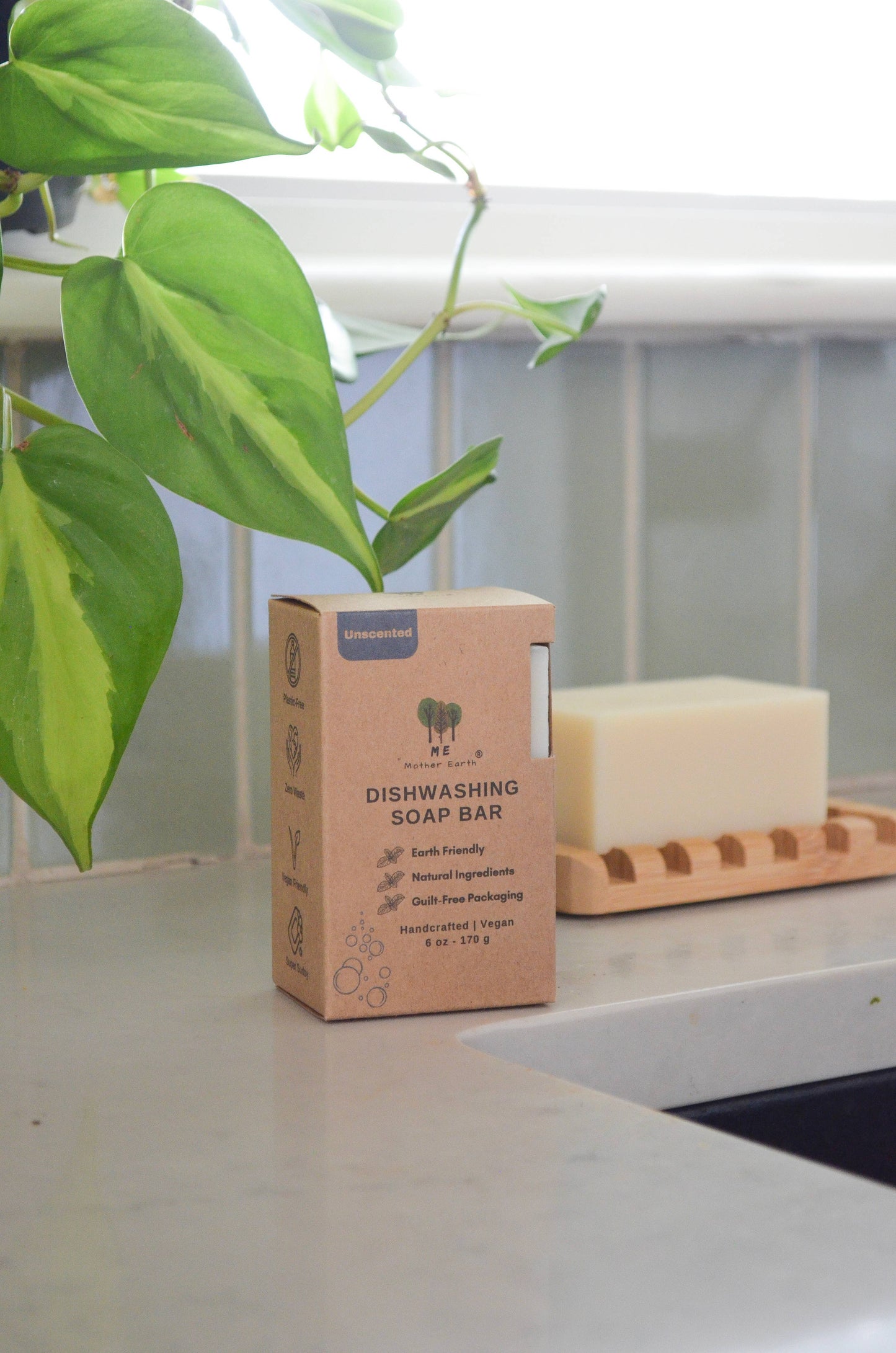 Zero Waste Dishwashing Soap Bars: Lavender