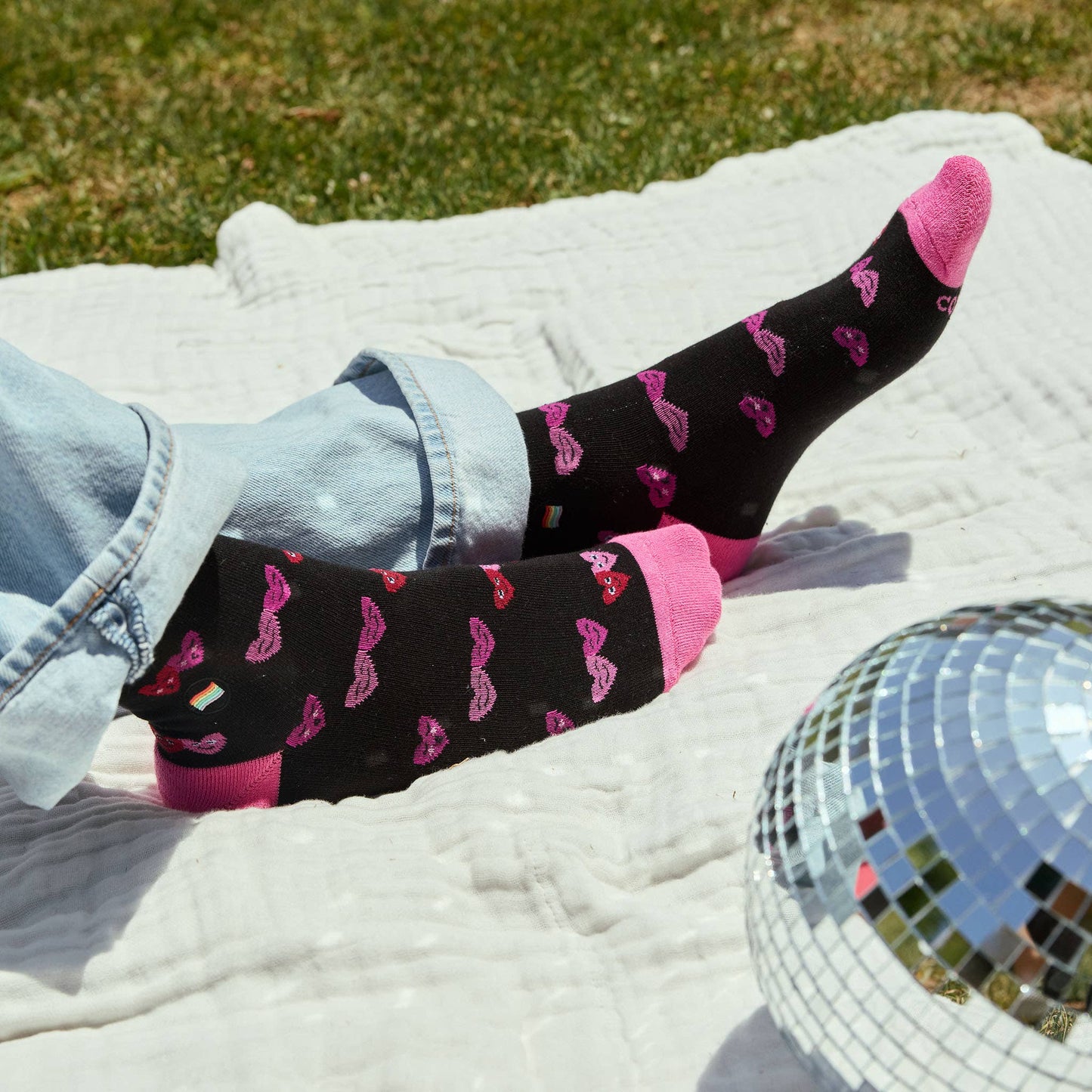 Socks that Save LGBTQ Lives (Black Hearts): Small
