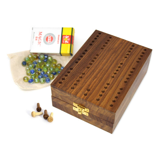 Handmade Mancala Cribbage Combo Game: Default Title