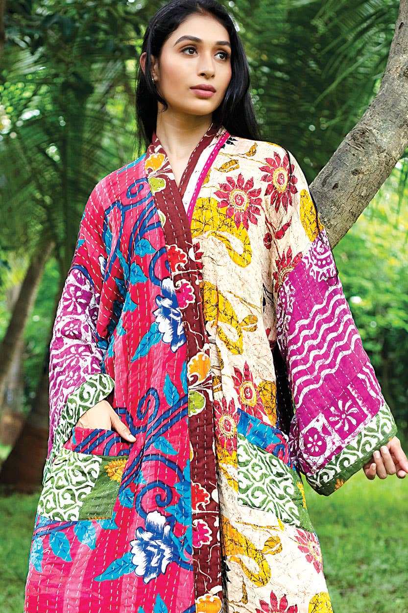 Kantha Kimono Robe