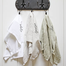 Load image into Gallery viewer, Questionable Friend Tea Towel: Natural • Cotton/Linen Blend
