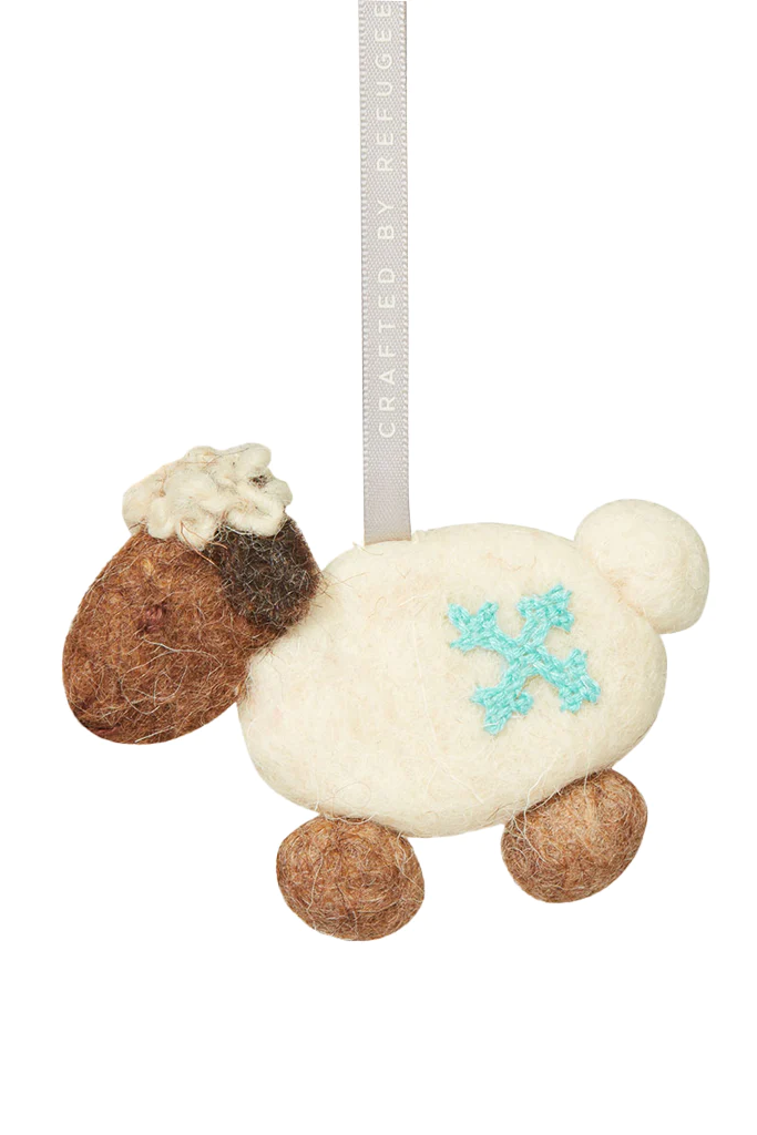 Dreamy Sheep Ornament, Made by Refugees - MADE51