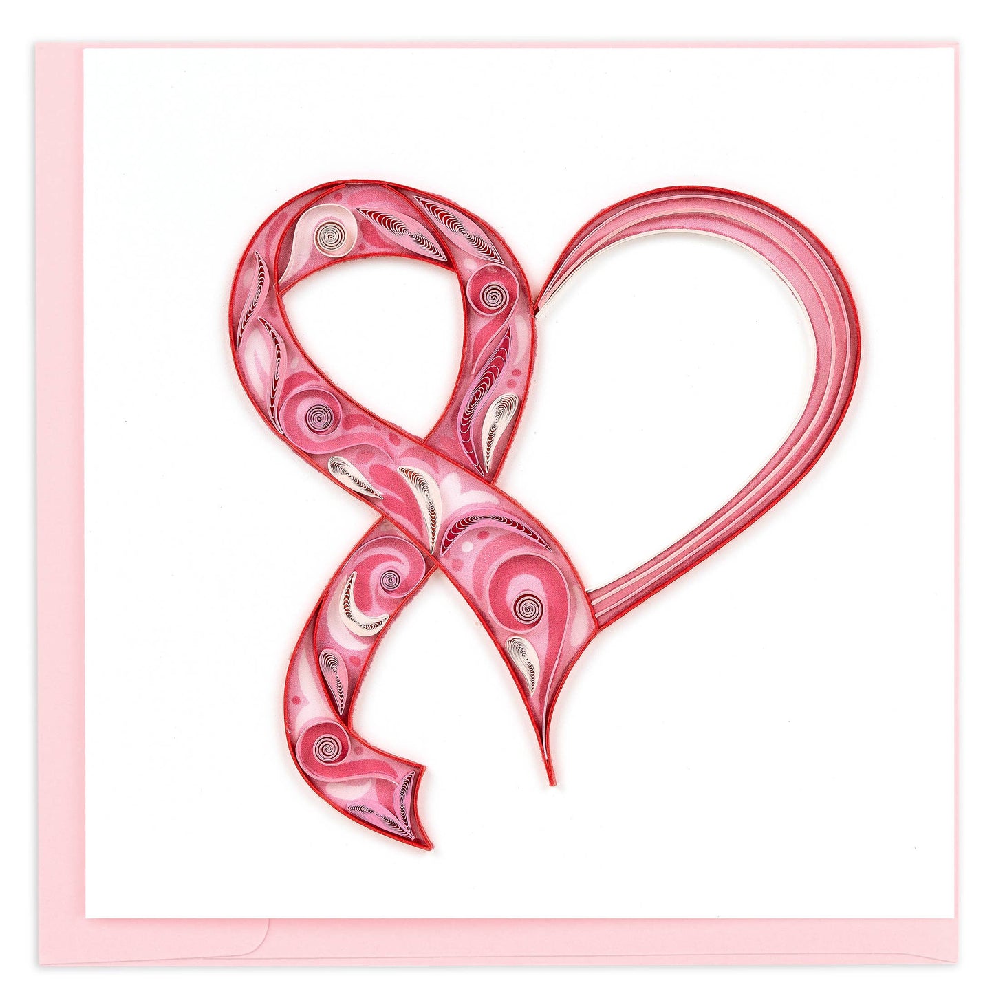 Quilled Breast Cancer Awareness Greeting Card