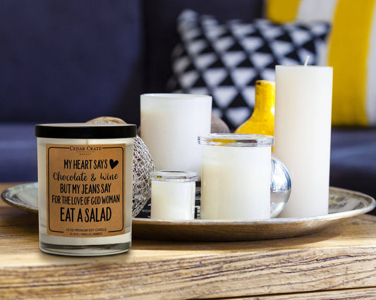 My Heart Says Chocolate & Wine | 100% Soy Wax Candle