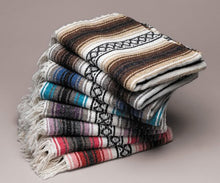 Load image into Gallery viewer, Falsa Mexican Blanket 54&quot;x78&quot; Reversible
