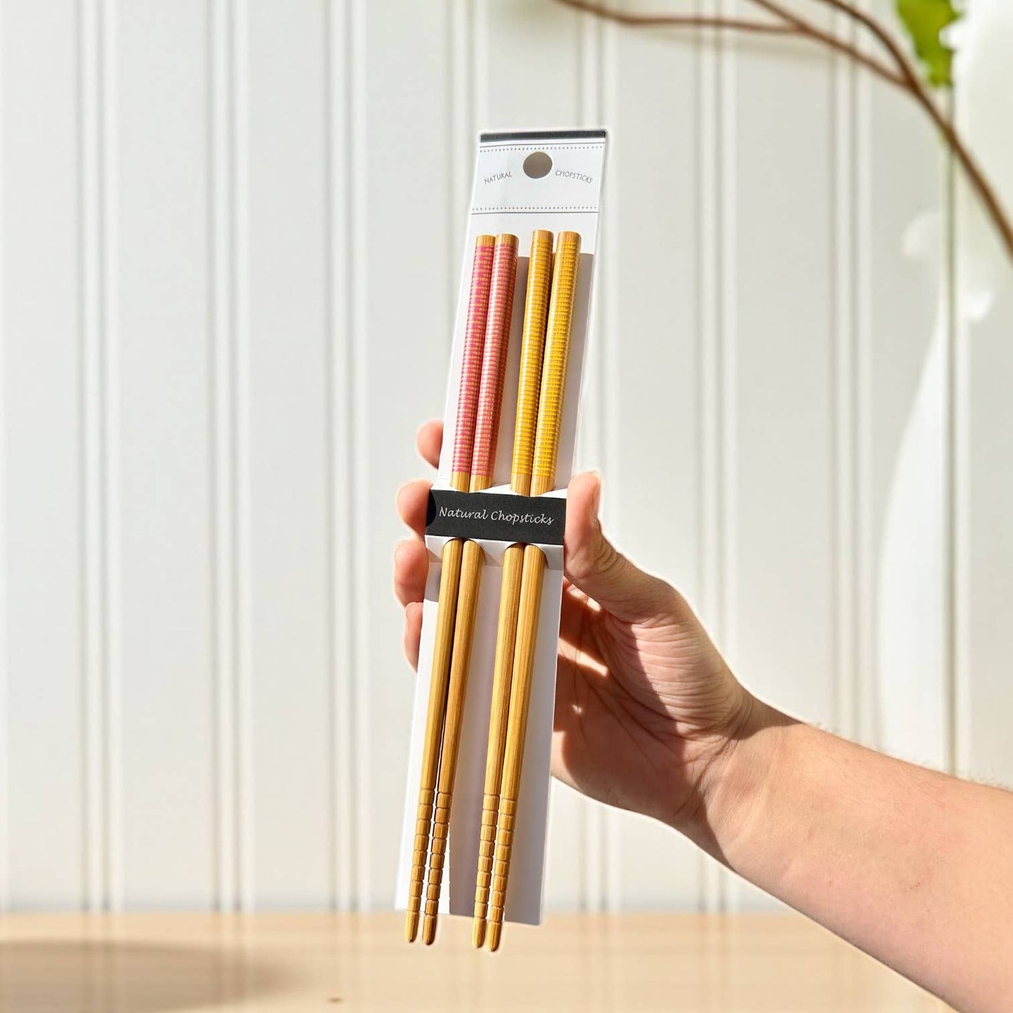 Bamboo Chopsticks Set | Summer Bestseller: Black & Black