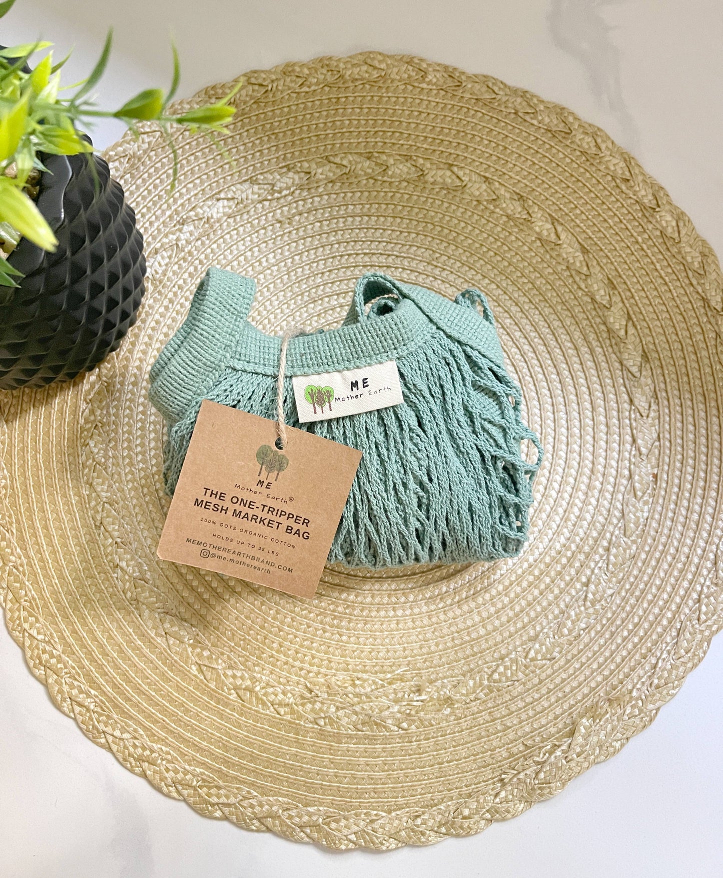 The "One Tripper" HUGE Mesh Market Bag | Zero Waste: Tropical Blue