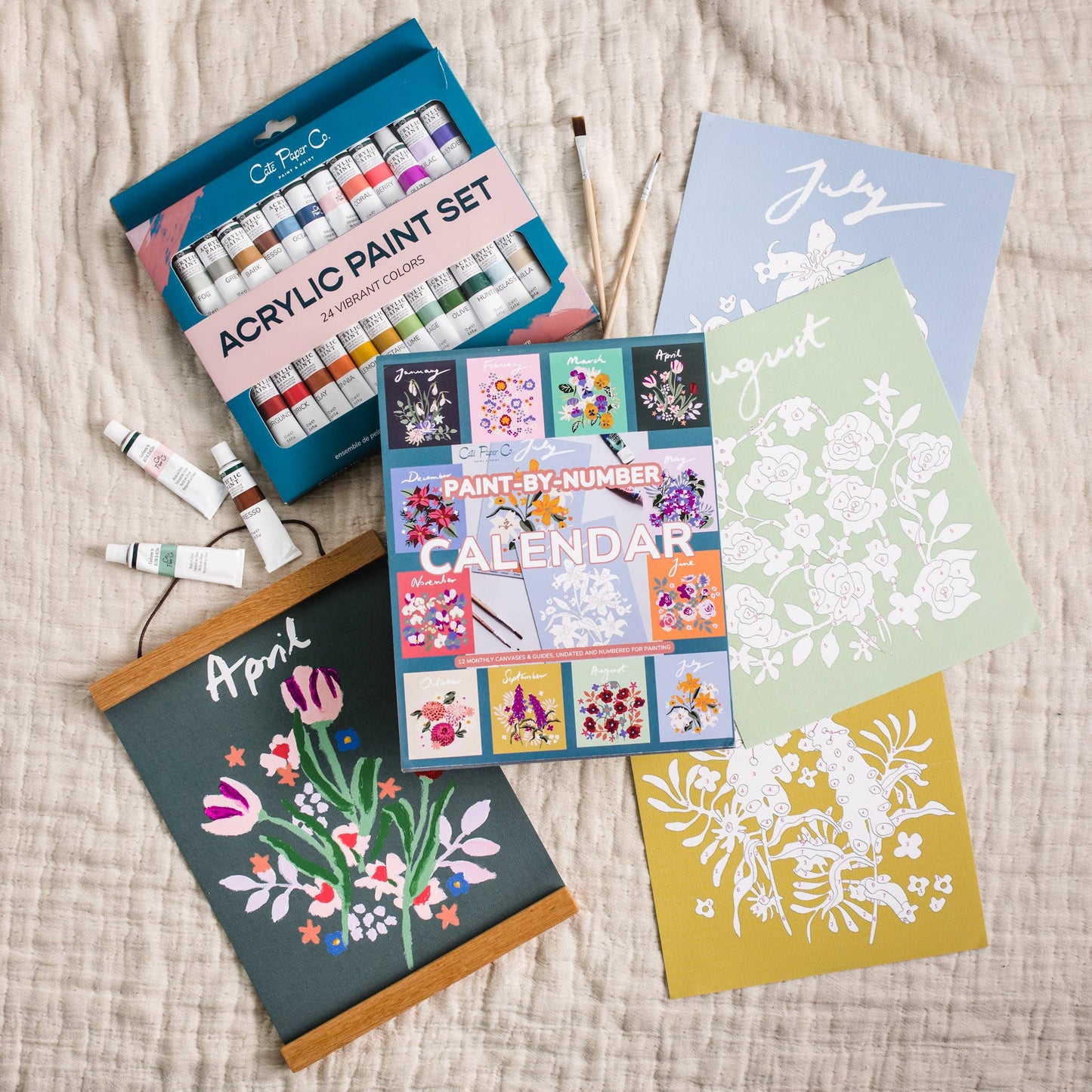 Paint-by-Number Calendar Kit: Calendar Only