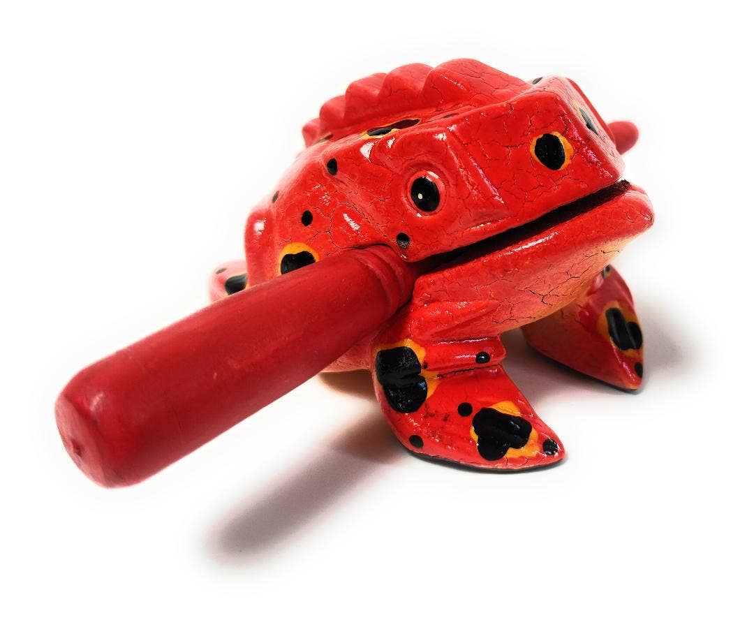 3 inch Assorted Colors Croaking Musical Frog Drums
