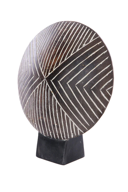 West African Wood Shield Sculpture