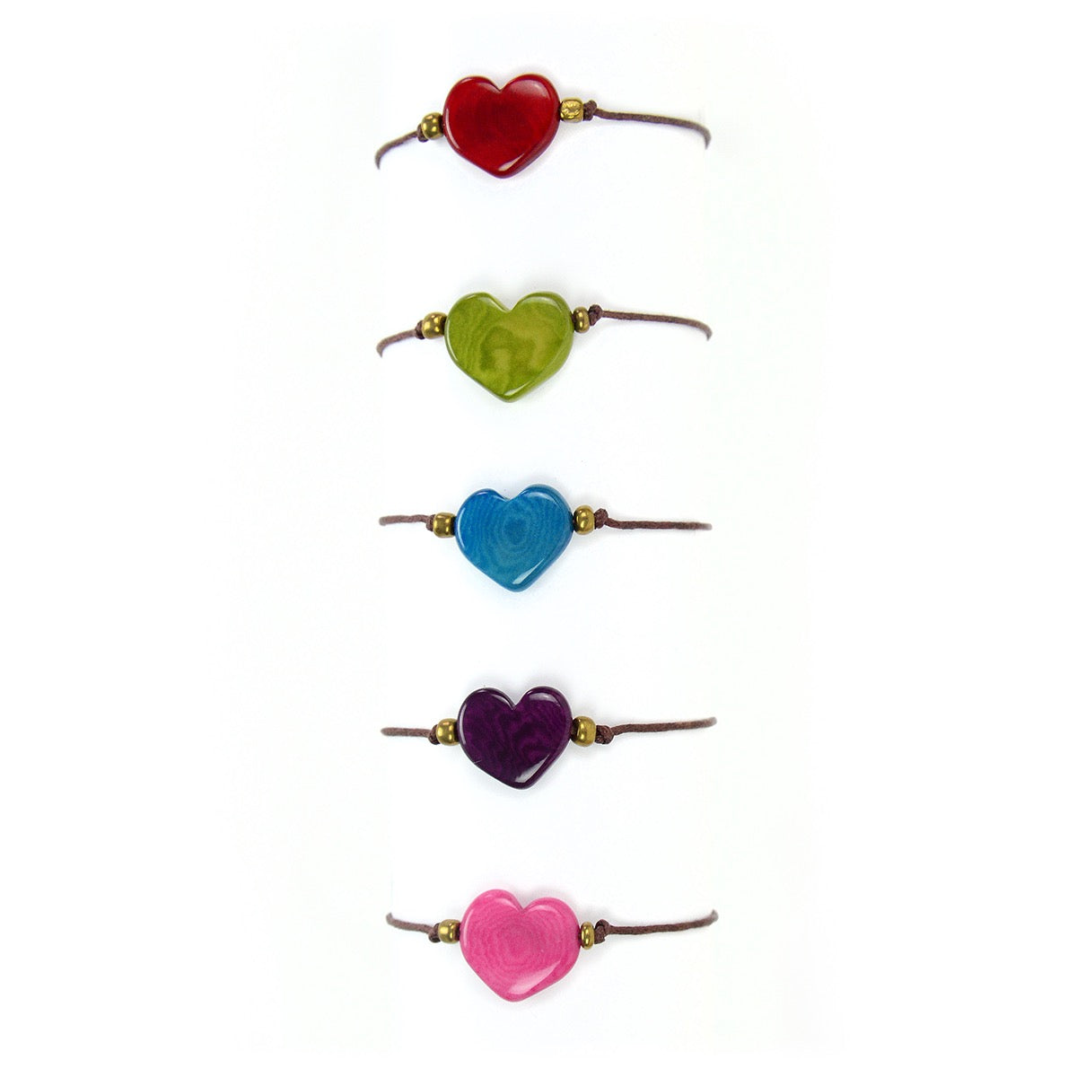 Tagua Single Heart Bracelet