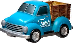 Flower Pot, Blue Truck