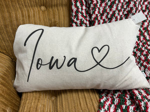Iowa Love Pillow & insert
