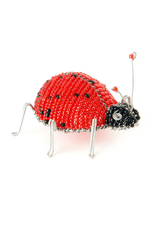 Beaded Ladybug Sculpture