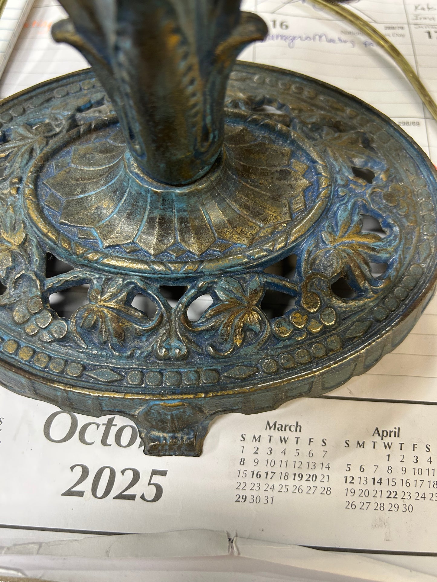 J&J Braze & Co NYC Art Deco Table Lamp