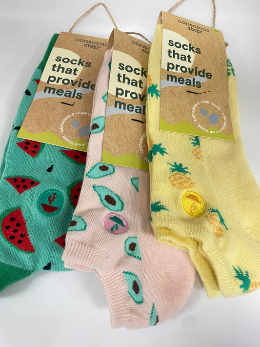 Adult Ankle Socks that Provide Meals