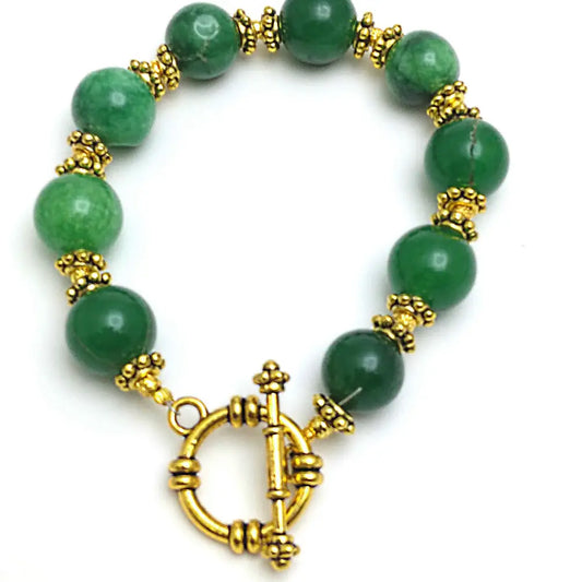 Potpourri Royal Cross Clasp Semiprecious Gemstone Bracelets
