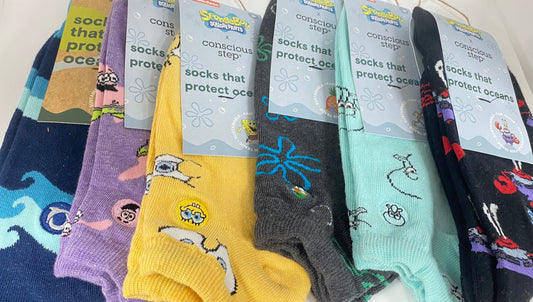 SpongeBob Ankle Socks that Protect Oceans