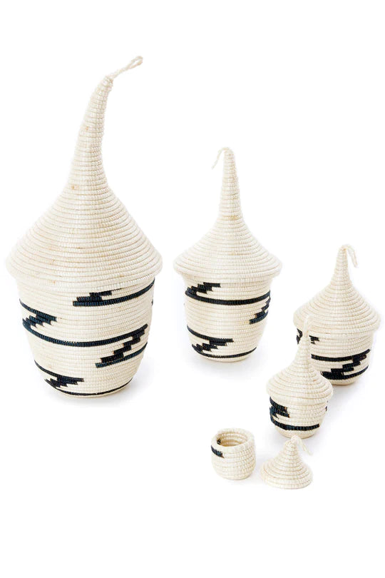 Set of 5 - Rwandan Nesting Baskets