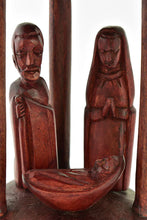 Load image into Gallery viewer, Rwandan Gazebo Wooden Nativity Scene

