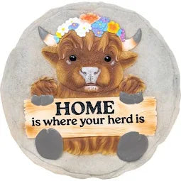 Stepping Stone, Highland Cow