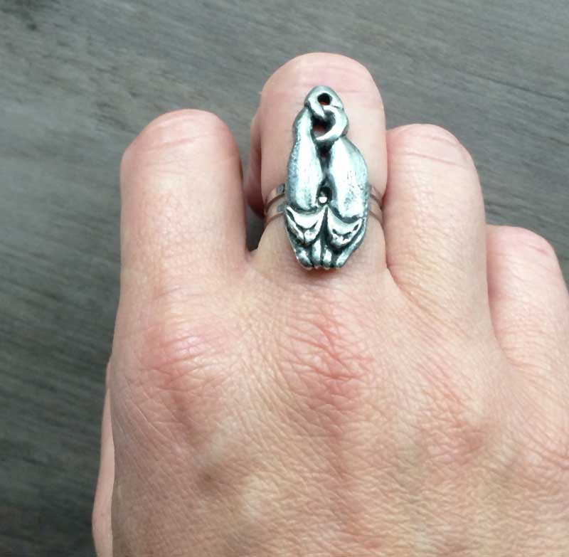 Liza Paizis Twin Cats Ring