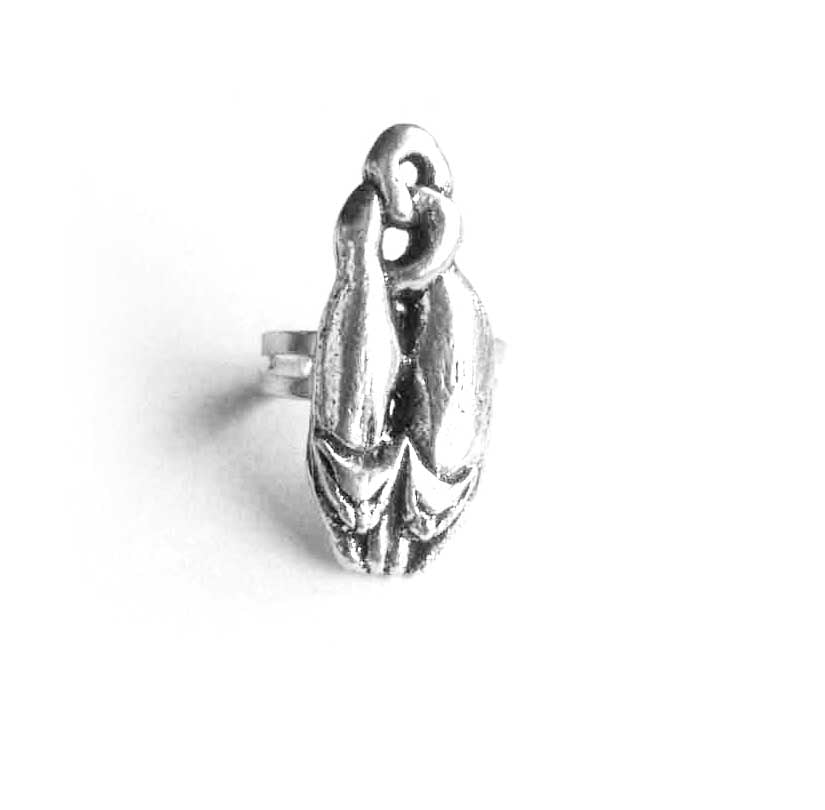 Liza Paizis Twin Cats Ring