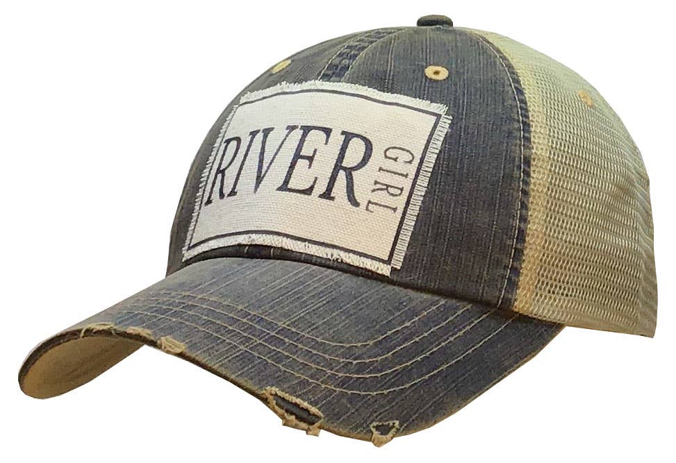 River Girl Distressed Cap