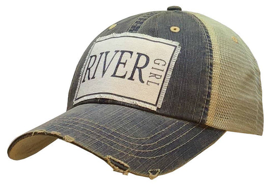 River Girl Distressed Cap
