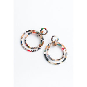 Margot Multicolored Resin Dangle Earrings