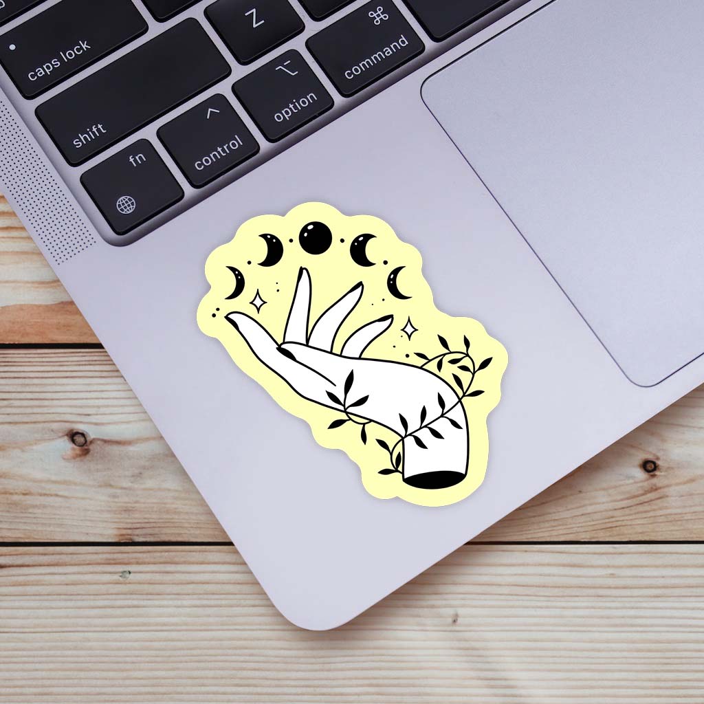 DNR Mystic Hand and Moon Phases Sticker