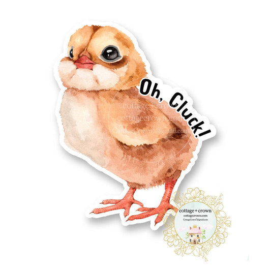 Chicken - Oh Cluck - Farm Animal Farmhouse - Vinyl Sticker