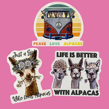 Load image into Gallery viewer, DNR Alpaca Stickers
