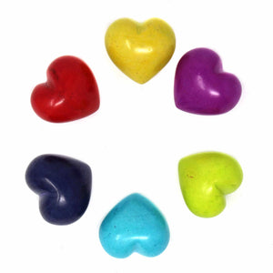 Small Soapstone Hearts in Assorted Solid Colors