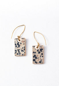 Discovery Earrings in Dalmatian Jasper