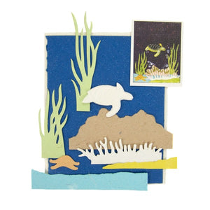 Greeting Card - Pooh Paper Birds Embossed