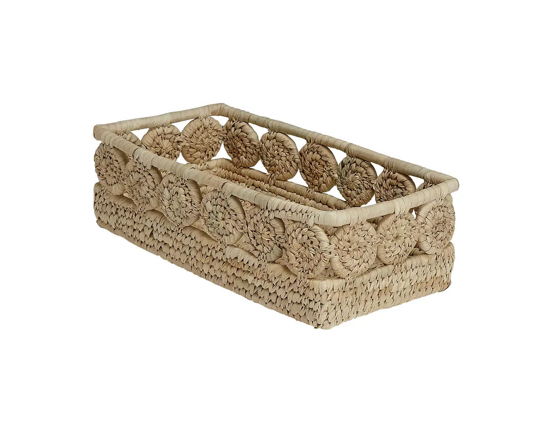 Palm Medallion Bread Basket