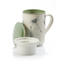 Load image into Gallery viewer, Dragonfly Tea Infuser Mug

