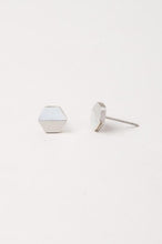 Load image into Gallery viewer, Dorothy Hexagon Shell Stud Earrings
