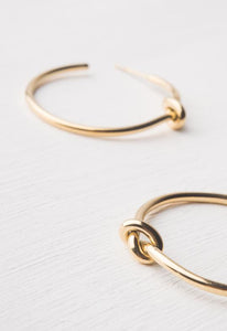 Kathy Knot Gold Hoops