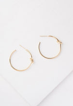 Load image into Gallery viewer, Kathy Knot Gold Hoops
